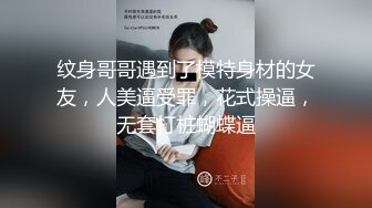 纹身哥哥遇到了模特身材的女友，人美逼受罪，花式操逼，无套打桩蝴蝶逼