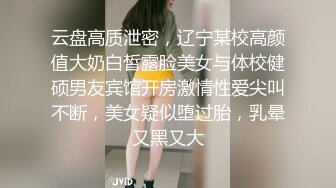 云盘高质泄密，辽宁某校高颜值大奶白皙露脸美女与体校健硕男友宾馆开房激情性爱尖叫不断，美女疑似堕过胎，乳晕又黑又大