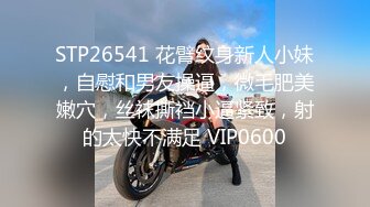 STP26541 花臂纹身新人小妹，自慰和男友操逼，微毛肥美嫩穴，丝袜撕裆小逼紧致，射的太快不满足 VIP0600